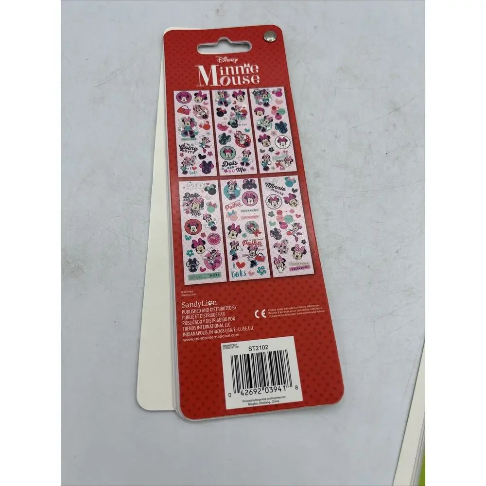 Shopkins And Disney Minnie Mouse 6 Unique Sticker Sheets Per Pack